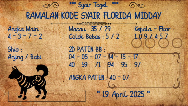 Prediksi Florida Midday