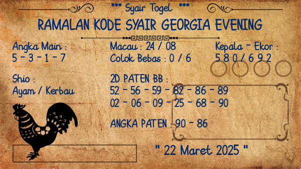 Prediksi Georgia Evening