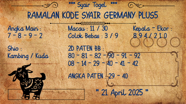 Prediksi Germany Plus5