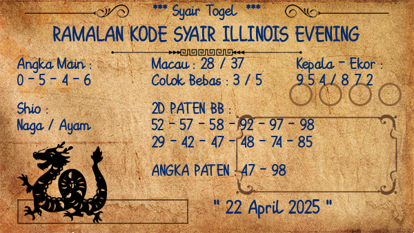 Prediksi Illinois Evening