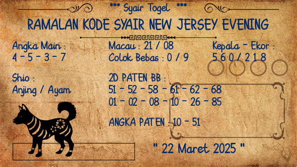 Prediksi New Jersey Evening