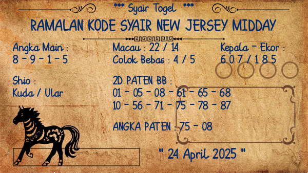 Prediksi New Jersey Midday