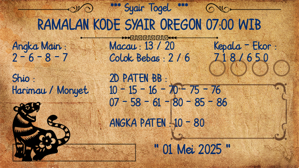 Prediksi Oregon 07:00 WIB