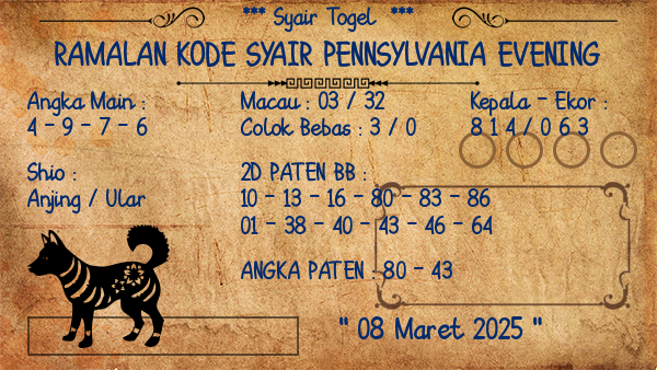 Prediksi Pennsylvania Evening