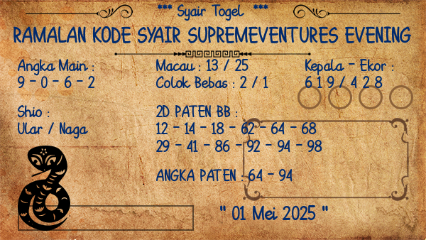 Prediksi Supremeventures Evening