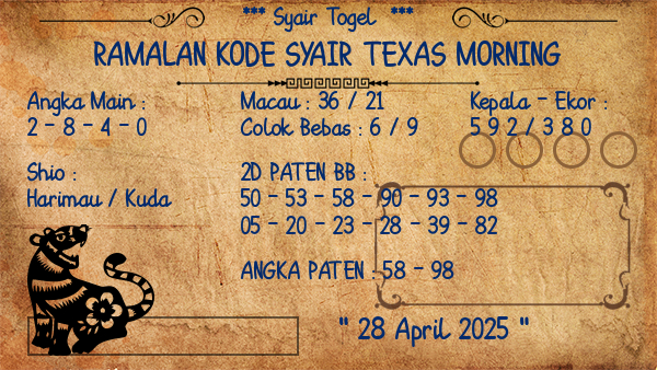 Prediksi Texas Morning