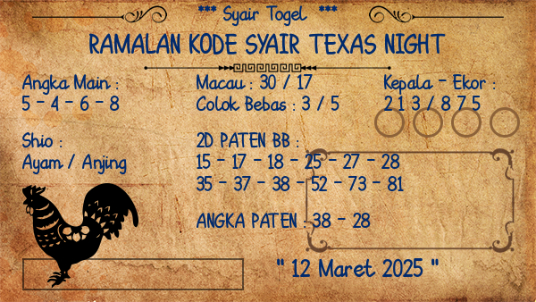 Prediksi Texas Night