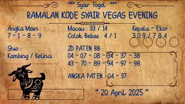 Prediksi Vegas Evening