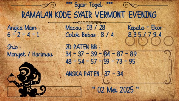 Prediksi Vermont Evening