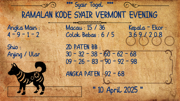 Prediksi Vermont Evening